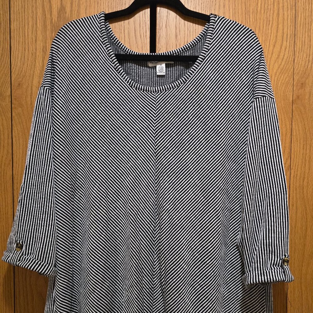 Women's 3/4 sleeve cotton casual shirt sz 2X